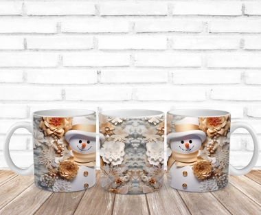 Tasse mit Schneemann Motiv 5